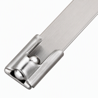 Attaches de câbles en acier inoxydable 304, 4 tailles - 30 cm, 25 cm, 20 cm, 15 cm, multi-usages, certifiées -80~+538°C pour utilisation en extérieur