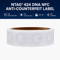 Étiquette NFC NTAG 424 DNA anti-contrefaçon, étiquette d'authentification sécurisée, autocollant NFC pour la protection de la marque, la traçabilité des produits