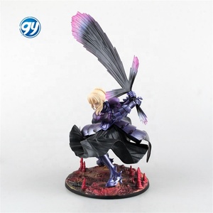 Fate stay night <span class=keywords><strong>Saber</strong></span> <span class=keywords><strong>Alter</strong></span> vortigern โมเดลสะสมในกล่องรุ่นสีเข้มงานฝีมือพลาสติก - Product Image 4