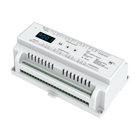 D12 DC5-24V 5A 12CH RGBW DMX512 Rail DIN Gradateur LED 12V Télécommande Décodeur Console DMX 512 Contrôleur avec Connexion RF