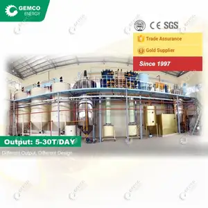 100% Trustworthy Edible Soybean Palm Kernel Sunflower Coconut Crude Cooking Oil Refining Machine for Processing Mini Vegetable