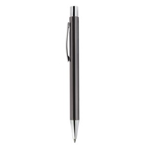 Penna a Sfera in Alluminio Grigio Scuro con Logo Personalizzato, Punta 1.0mm, Stile Elegante per Scopi Promozionali - Product Image 2
