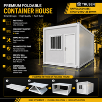 Cabanes préfabriquées mobiles sur mesure de 20 pieds et 40 pieds, bâtiments temporaires pliables pour chantier, maison conteneur pliable