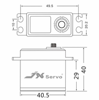 Servomoteur numérique étanche JX CLS6027HV sans noyau haute tension 27KG de couple pour avion RC, pièces de rechange en métal et plastique pour jouets d'enfants
