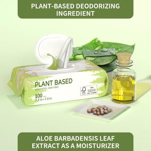 Toallitas Húmedas para Bebé de Agua Pura OEM ODM, Fibra Vegetal Natural, Sin Alcohol, Biodegradables, Suaves, para Cuidado Diario, Venta al Por Mayor - Product Image 2