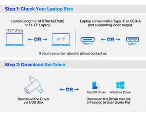 Pantalla Portátil de Alta Gama de 15.6 Pulgadas con Pantalla Triple Giratoria IPS Full HD, Apta para <span class=keywords><strong>Windows</strong></span>/MacOS - Product Image 5