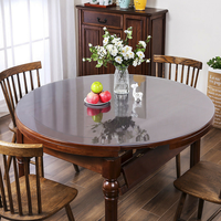 Nappe de table en PVC transparente épaisse personnalisée Tianhe, isolante, givrée, en rouleau, douce, ronde