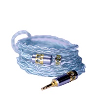 Litz câble de casque hifi en cuivre plaqué argent OCC
