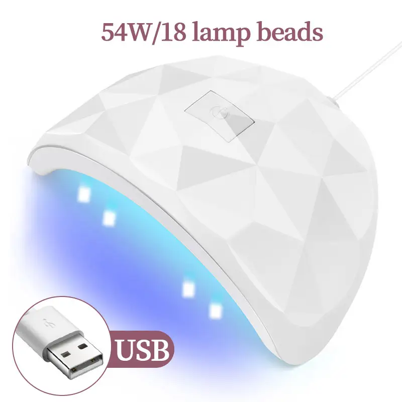 2023 nuovo arriva Uv LED lampada per unghie Gel luce per unghie per smalto 54W 54W macchina per fototerapia Lampe Uv Mini lampada Uv all'ingrosso