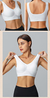 Sujetador inalámbrico sin costuras para mujer, bralette acolchado cómodo, minimizador adelgazante para busto grande, sujetador invisible tipo camiseta, sujetador con soporte, talla grande