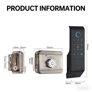 Serrure intelligente pour l'extérieur Serrure étanche en alliage d'aluminium Contrôle d'accès Porte sans fil Télé<span class=keywords><strong>commande</strong></span> TTlock Tuya NFC Empreinte digitale - Product Image 6