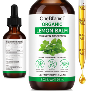 OneBtanicl 60ml di estratto di melissa biologica gocce di sollievo digestivo supporto Anti-gonfiore vegano limone balsamo integratori di estratto liquido - Product Image 1