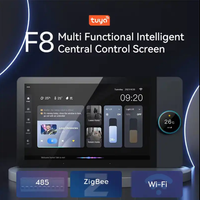 Passerelle Zigbee à écran tactile de 8 pouces, système de maison intelligente Zigbee avec interrupteur lumineux intégré à 2 voies
