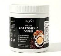 Café Adaptogène : Énergie Accrue, Stress Réduit, Concentration Améliorée & Santé Intestinale – Infusé aux Champignons et Herbes 300g