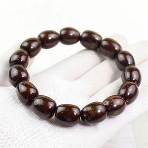 Bracelet en graines de Bodhi Purple Gold Rat, perles baril, finition miroir haute brillance, bijoux unisexe pour usage quotidien - Product Image 4