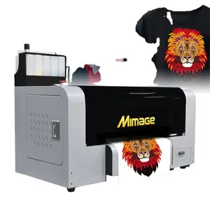 Mimage A3 Dual Heads XP600 Drukmachine T-shirt Digitale Plotter Voor Kleding Ce 30Cm Industriële Printer