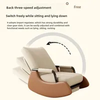 Fauteuil inclinable pliant pour adultes - Chaise de bureau, de sieste, de balcon, chaise à bascule moderne en métal pour la maison