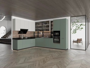 Tủ quần áo hoặc bàn làm việc tích hợp tùy chỉnh với thiết kế ván MDF sơn tĩnh điện hiện đại (Ván sợi Mật độ trung bình) - Product Image 5