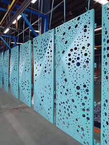 Panneaux de mur-rideau en aluminium perforé classiques avec motif découpé au laser pour revêtement extérieur de bâtiment, design contemporain - Product Image 4
