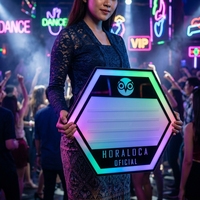 Présentoir de bouteilles LED personnalisé avec message, service VIP pour restaurant, bar, lounge, boîte de nuit