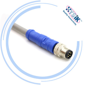 Cable Moldeado con Codificación B de 5 Pines M8, Conector Macho Recto para Bus Industrial - Product Image 1