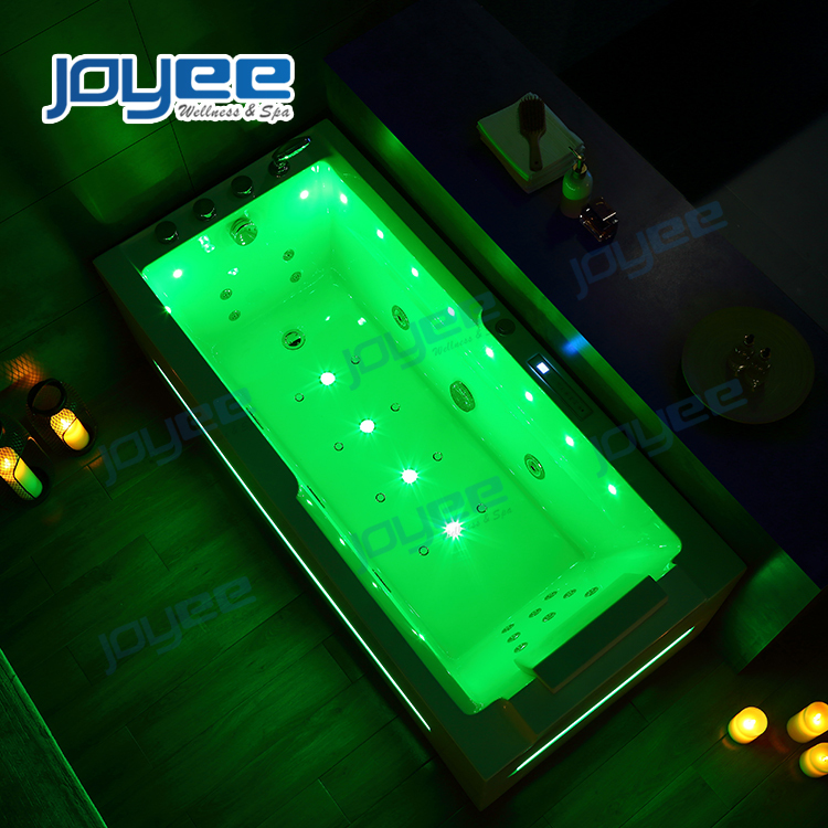 JOYEE Plus Populaire Bain À Remous Intérieur avec 1 Chaises Longues Home Relax Baignoire avec Jets de Massage