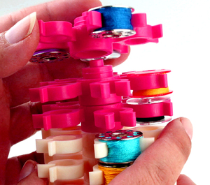 Alta Qualidade Stack'N Costura Bobina Torre <span class=keywords><strong>Storage</strong></span> Clips Suporte para 30 Bobinas Thread Spool Holder Organizer Wire Core <span class=keywords><strong>Storage</strong></span> <span class=keywords><strong>Box</strong></span> - Product Image 5
