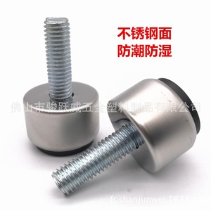 <b>Adjustable</b> Furniture Feet M8 25mm 304 Stainless Steel Anti Slip Pad For Chair <b>Table</b> - Product Image 2