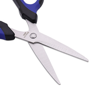 Nice Paper Scissors 6 Inch Stainless Steel Straight Blade Rubber Handle For Office Home Craft Kids Use - Product Image 2