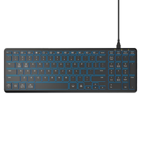 Nouveau clavier numérique sans fil USB 2,4 GHz rétroéclairé RVB à mécanisme ciseaux pour ordinateur portable, Macbook et ordinateur de bureau (version anglaise)