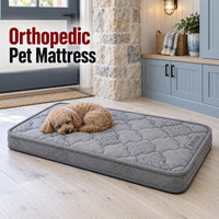 Maßgefertigte Orthopädische Hundematratze mit Individuellen Bezugsstoffen, Abnehmbarem Gestepptem Bezug und Paspelierungsoptionen für Haustierproduktlinien