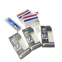Boîte d'emballage en plastique PVC transparent personnalisée, type clamshell, double blister, pour chaussettes