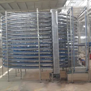 Fully Automatic Gravity Spiral Roller Conveyor For Bread Processing