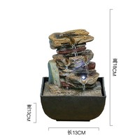 Fontaine d'eau miniature géométrique d'intérieur en gros pour la décoration de la maison et les ornements de jardin