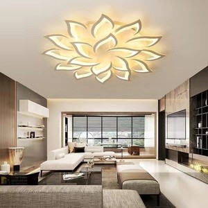 Éclairage 2022 Dernières Moderne Acrylique Fleur Fer Plafonniers Lustre Pour Salon Hall Hôtel <span class=keywords><strong>Simig</strong></span> Éclairage 2022 - Product Image 6