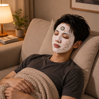 Échantillons disponibles de masque micro-courant EMS pour le visage, fabriqué en usine OEM, technologie avancée.