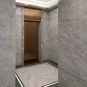 Dalles et carreaux en marbre gris pierre naturelle pour escaliers d'hôtel - Product Image 4