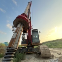 Foreuse rotative SANY SR155 d'occasion, machine de forage de fondations, matériel de construction