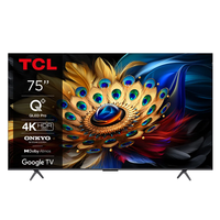 TV TLC Smart QLED 4K 2024 75C655 Model Terbaru 120HZ TV Gaming Sound Bar ONKYO Prosesor AIPQ Nikmati Kualitas Gambar yang Luar Biasa