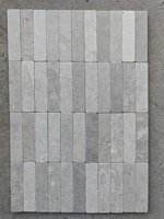 Carreaux de pierre calcaire gris champagne modernes, naturels et polis, pour revêtement mural de villa, patio, allée et maison