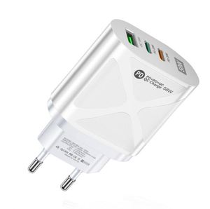 หัวชาร์จแบบพกพา 58W USB+2PD QC3.0 มาตรฐานยุโรป อเมริกา อังกฤษ ออสเตรเลีย ชาร์จเร็ว Type-C สำหรับแล็ปท็อป - Product Image 6
