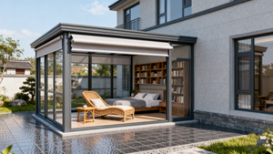 Casa Prefabricada con Aislamiento Térmico y Transpirable, Vidrio Low-E para Patio Residencial en el Desierto de Oriente Medio, Diseño Moderno para Oficina en Casa o Centro Comercial - Product Image 6