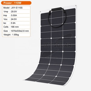 Panneaux solaires portables et pliables de 110 watts et 20 volts <span class=keywords><strong>pour</strong></span> <span class=keywords><strong>camping</strong></span>-cars et utilisation marine Panneaux solaires flexibles - Product Image 1