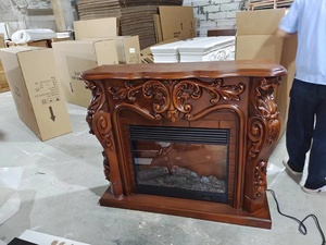 Mô Hình 8085 Hiện Đại LED Lò Sưởi Điện 1500W Nước Nóng Gỗ Đứng Điều Khiển Từ Xa Chúng Tôi Cắm LED Ánh Sáng Ngọn Lửa Trong Nhà Sử Dụng - Product Image 6