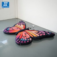 Papillon gonflable géant, sculpture de papillon gonflable pour la publicité, la décoration de scène