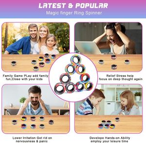 Fidget Spinner <b>Ring</b> Finger Spinner Toy Stress Relief Fidget <b>Ring</b> Toy for <b>Kids</b> Adults Anxiety Relief Daily Home Office Use - Product Image 6