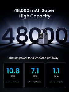 UGREEN 300W 48000mAh caricabatterie portatile Power Bank con Display digitale intelligente, illuminazione e modalità SOS, batteria 153Wh <span class=keywords><strong>5</strong></span> porte - Product Image 3