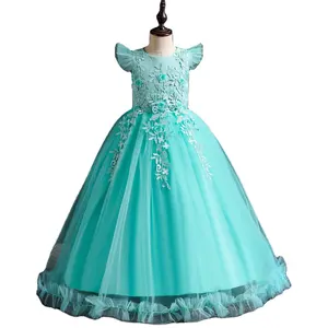 The Most Beautiful Fariy Princess Full Length Ball Gown Flower Girl Tulle Dress