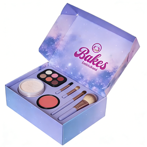 Caja de Embalaje Cosmético de Cartón Corrugado Reciclable Personalizada de Lujo, Caja de Envío para Comercio Electrónico, Set de Maquillaje con Recubrimiento UV a Todo Color, OEM - Product Image 3