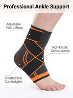 Protège-cheville de sport professionnel pour basketball, course à pied et fitness – Sangle de compression anti-entorse pour la fixation de l'articulation de la cheville